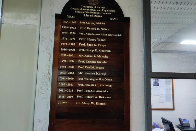 List of Former Dean's